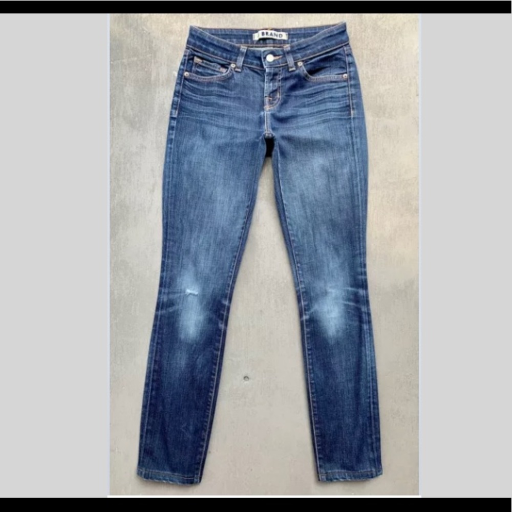 J BRAND Distressed INK Blue Skinny Jeans